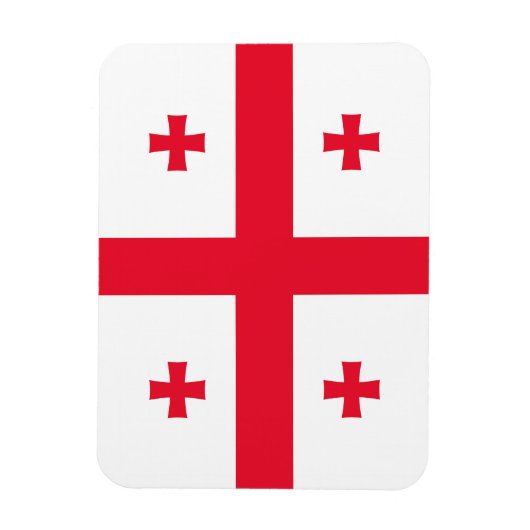 Magnet Flexible Drapeau de Géorgie (Vertical)