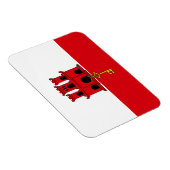 Magnet Flexible Drapeau de Gibraltar (Côté Droit)