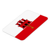 Magnet Flexible Drapeau de Gibraltar (Côté Gauche)