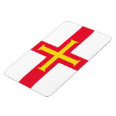 Magnet Flexible Drapeau de Guernesey (Côté Gauche)