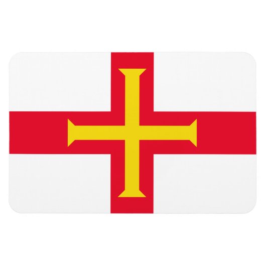 Magnet Flexible Drapeau de Guernesey (Horizontal)