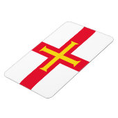 Magnet Flexible Drapeau de Guernesey (Côté Gauche)