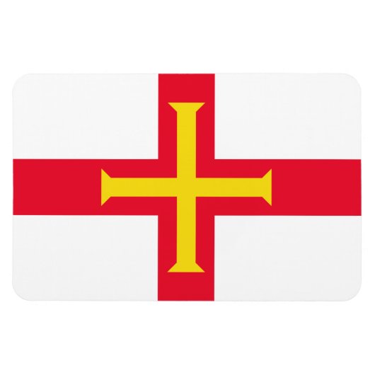 Magnet Flexible Drapeau de Guernesey (Horizontal)
