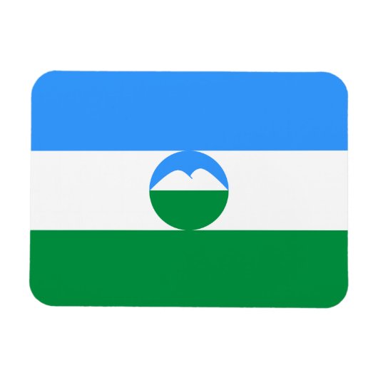 Magnet Flexible Drapeau de Kabardino-Balkarie (Horizontal)