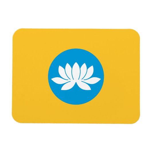 Magnet Flexible Drapeau de Kalmoukie (Horizontal)