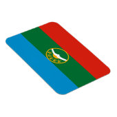 Magnet Flexible Drapeau de Karatchaïé-Tcherkessie (Côté Droit)