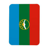 Magnet Flexible Drapeau de Karatchaïé-Tcherkessie (Vertical)