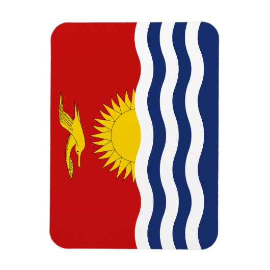 Magnet Flexible Drapeau de Kiribati (Vertical)
