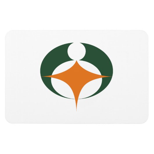 Magnet Flexible Drapeau de Koga, Shiga, Japon (Horizontal)