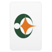 Magnet Flexible Drapeau de Koga, Shiga, Japon (Vertical)