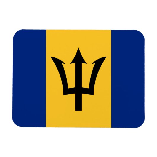 Magnet Flexible Drapeau de la Barbade (Horizontal)