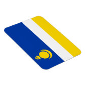 Magnet Flexible Drapeau de la Buryatia patriotique (Côté Droit)