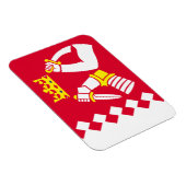 Magnet Flexible Drapeau de la Carélie du Nord (Côté Droit)