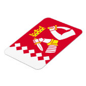 Magnet Flexible Drapeau de la Carélie du Nord (Côté Gauche)