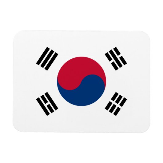 Magnet Flexible Drapeau de la Corée du Sud (Horizontal)