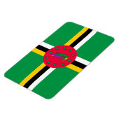 Magnet Flexible Drapeau de la Dominique (Côté Gauche)