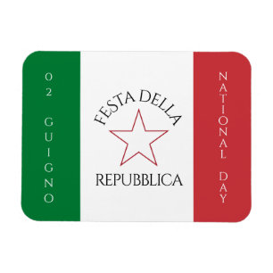Magnet Flexible Drapeau de la Festa della Repubblica