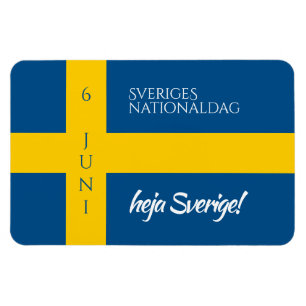 Magnet Flexible Drapeau de la fête nationale suédoise Sveriges