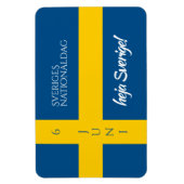 Magnet Flexible Drapeau de la fête nationale suédoise Sveriges (Vertical)