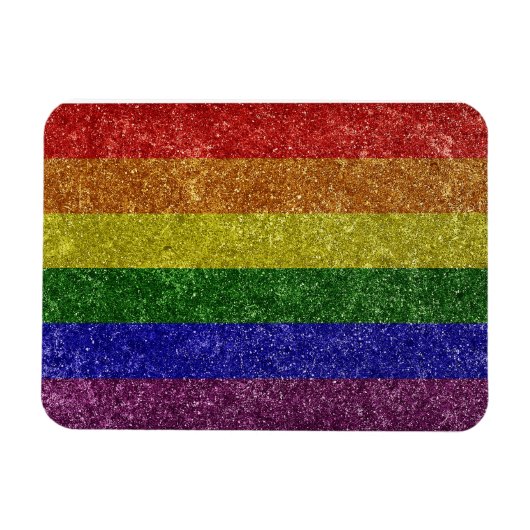 Magnet Flexible drapeau de la fierté arc-en-ciel (Horizontal)