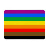 Magnet Flexible Drapeau de la fierté arc-en-ciel de Philly (Horizontal)