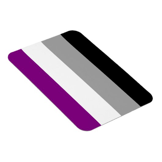 Magnet Flexible Drapeau de la fierté asexuelle (Côté Droit)