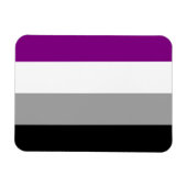 Magnet Flexible Drapeau de la fierté asexuelle (Horizontal)