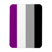 Magnet Flexible Drapeau de la fierté asexuelle (Vertical)