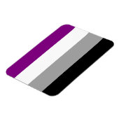 Magnet Flexible Drapeau de la fierté asexuelle (Côté Gauche)