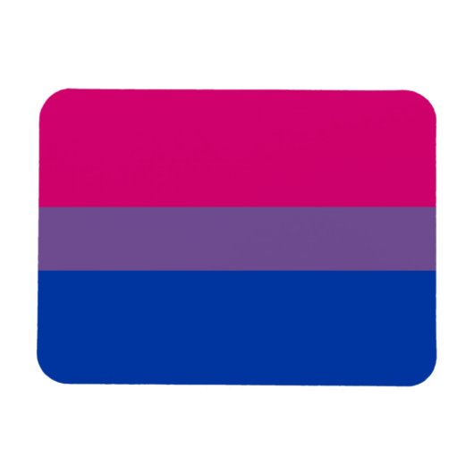 Magnet Flexible Drapeau de la fierté bisexuelle (Horizontal)