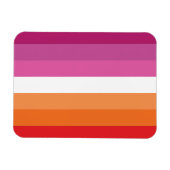 Magnet Flexible Drapeau de la fierté lesbienne (Horizontal)