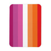 Magnet Flexible Drapeau de la fierté lesbienne (Vertical)