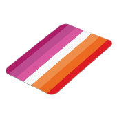 Magnet Flexible Drapeau de la fierté lesbienne (Côté Gauche)