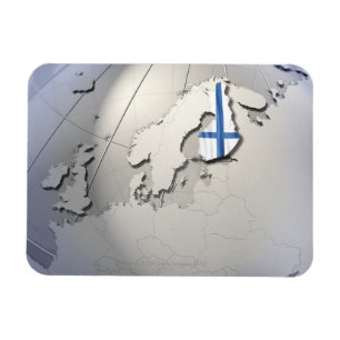 Magnet Flexible Drapeau de la Finlande