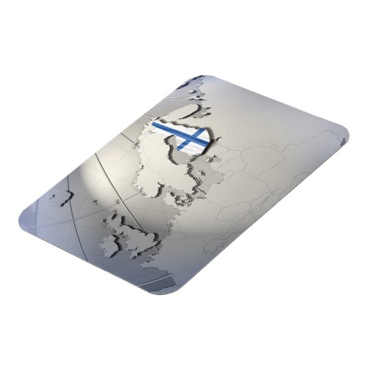 Magnet Flexible Drapeau de la Finlande (Côté Gauche)