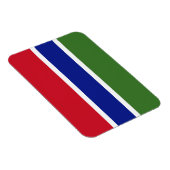 Magnet Flexible Drapeau de la Gambie (Côté Droit)