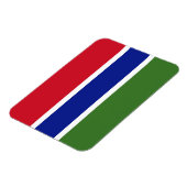 Magnet Flexible Drapeau de la Gambie (Côté Gauche)