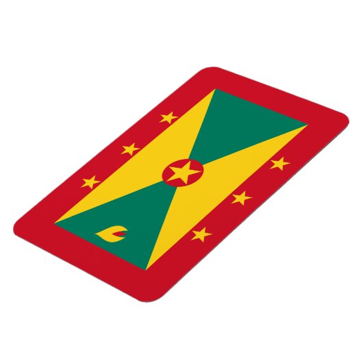 Magnet Flexible Drapeau de la Grenade (Côté Gauche)
