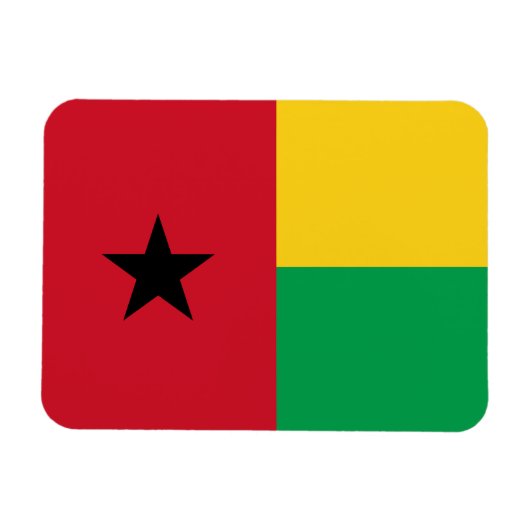 Magnet Flexible Drapeau de la Guinée Bissau (Horizontal)