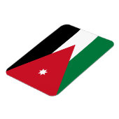 Magnet Flexible Drapeau de la Jordanie (Côté Gauche)