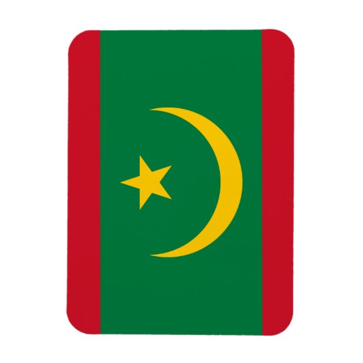 Magnet Flexible Drapeau de la Mauritanie (Vertical)