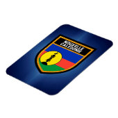 Magnet Flexible Drapeau de la Nouvelle-Calédonie (Côté Gauche)