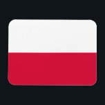 Magnet Flexible Drapeau de la Pologne<br><div class="desc">Drapeau patriotique de la Pologne.</div>