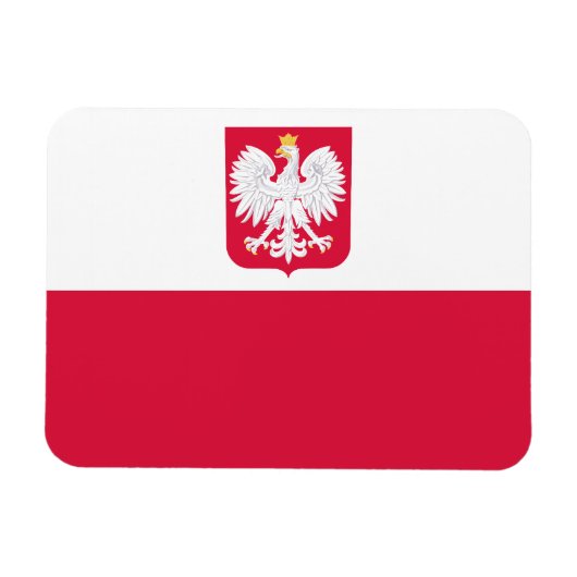 Magnet Flexible Drapeau de la Pologne (Horizontal)