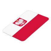 Magnet Flexible Drapeau de la Pologne (Côté Gauche)