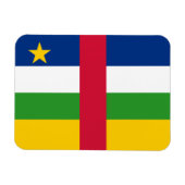 Magnet Flexible Drapeau de la République centrafricaine (Horizontal)