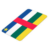 Magnet Flexible Drapeau de la République centrafricaine (Côté Gauche)