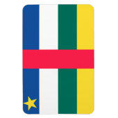 Magnet Flexible Drapeau de la République centrafricaine (Vertical)
