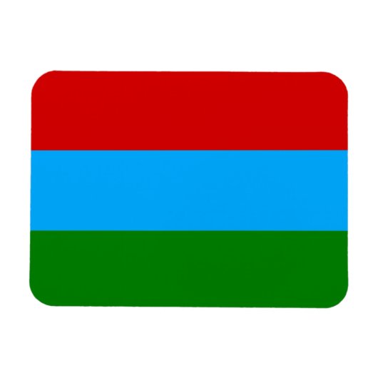 Magnet Flexible Drapeau de la République de Carélie (Horizontal)