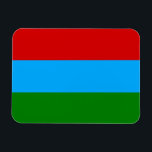 Magnet Flexible Drapeau de la République de Karelia<br><div class="desc">Drapeau patriotique de la République de Karélie.</div>